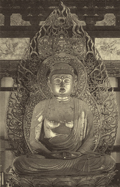 Hokaiji Temple Amida Sepia