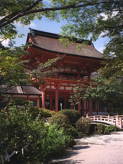 Kamigamo Jinja shrine gate