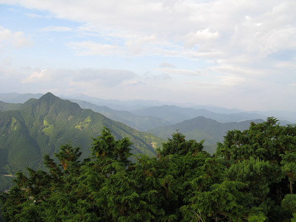 Kumano Kodo Magose Toge Mount Tengura view