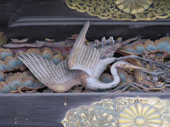 Nijo Castle entrance carving