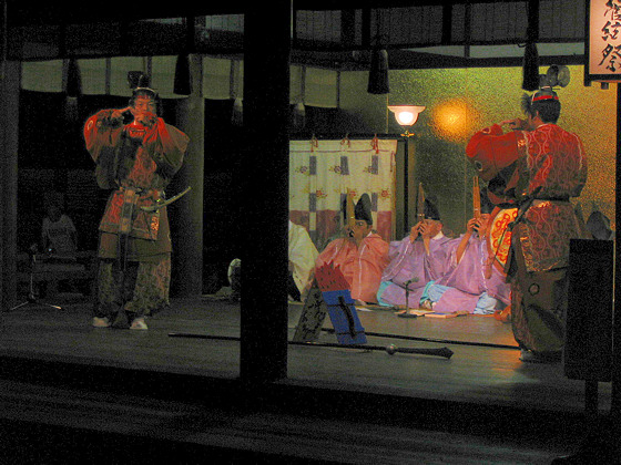Shimogamo Bugaku Dancers